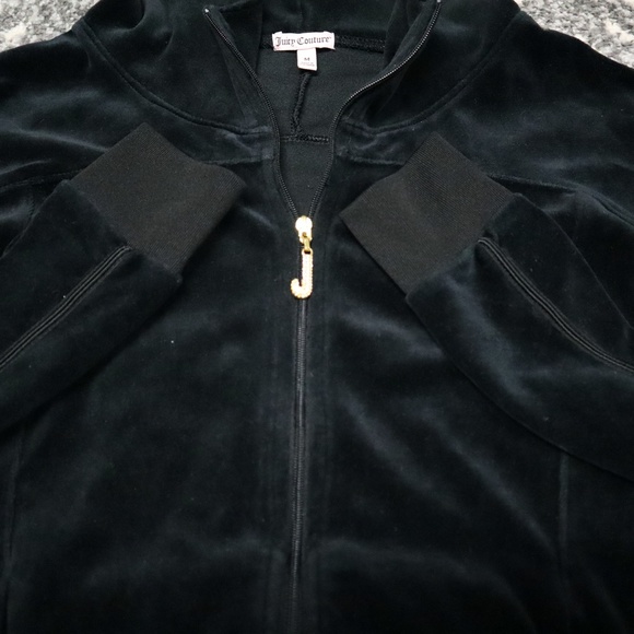 Juicy Couture Velour Black Tracksuit Gold Hardware - Picture 7 of 15